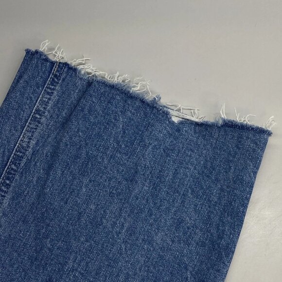 Paige Women’s Leenah High-Rise Straight Leg Jeans “Chaming Blue” Size 26P - Picture 7 of 13